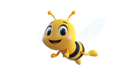 Fototapeta premium Bee on transparent background