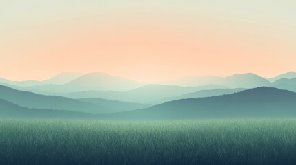 Obraz premium Beautiful mountain range with a blue sky in the background