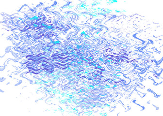 An abstract transparent psychedelic wavy liquid splatter design element overlay.