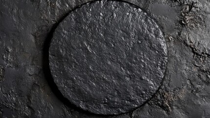 Dark Stone Circle Texture Background