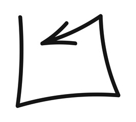 Square shaped arrow pointer design