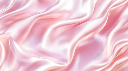 Obraz premium ピンクの光沢サテン生地のエレガントな質感