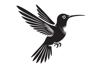 Humming bird silhouette