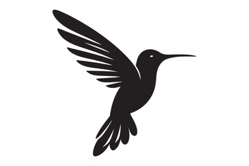 Humming bird silhouette