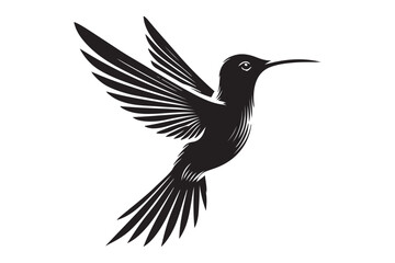 Humming bird silhouette