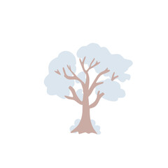 winter nature elements vector