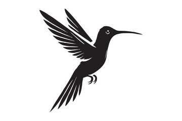 Humming bird silhouette