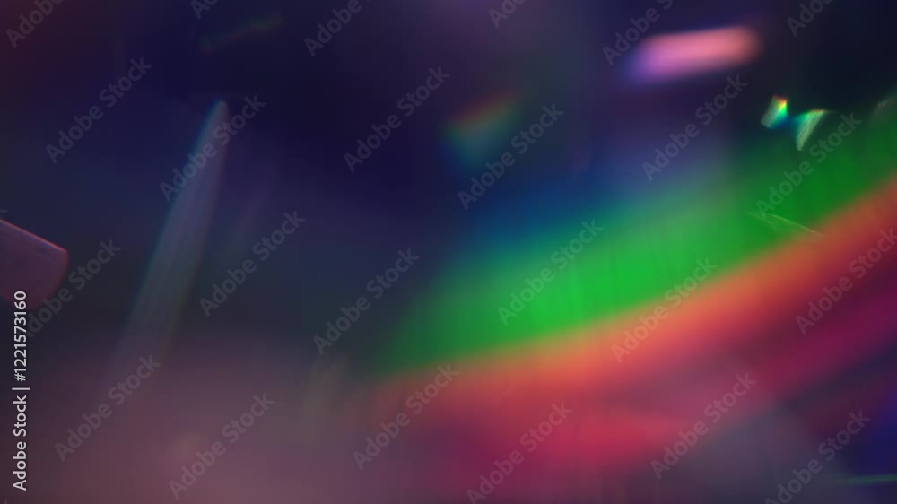 Wall mural light diffraction creating iridescent colorful abstract background