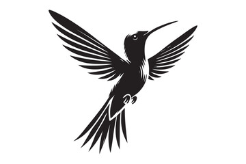 Humming bird silhouette