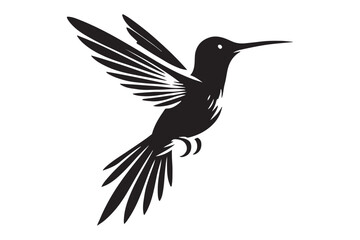 Humming bird silhouette