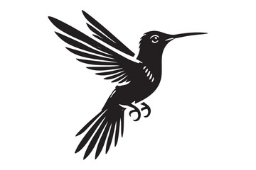 Humming bird silhouette