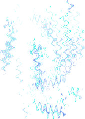 An abstract transparent psychedelic wavy liquid splatter design element overlay.