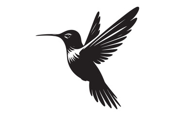 Humming bird silhouette