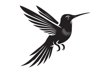 Humming bird silhouette