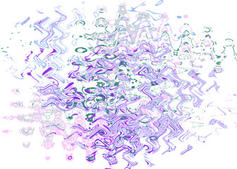 An abstract transparent psychedelic wavy liquid splatter design element overlay.