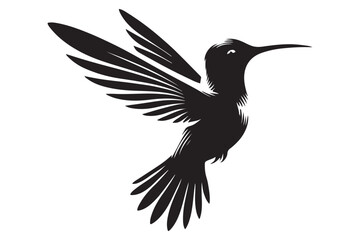 Humming bird silhouette
