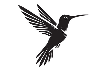 Humming bird silhouette