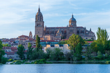 Obraz premium CATEDRAL DESDE EL RIO SALAMANCA DETALLES DE LA CIUDAD 2025 , SALAMANCA PHOTOS WITH DETAILS OF THE CITY SPAIN 