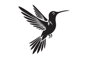 Humming bird silhouette