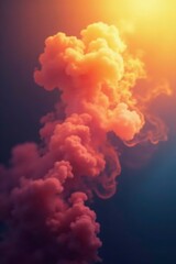Gradient smoke background with soft golden glow, organic, ambient, gradient