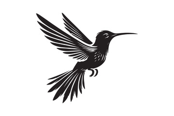 Humming bird silhouette