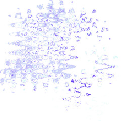 An abstract transparent psychedelic wavy liquid splatter design element overlay.