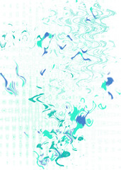 An abstract transparent psychedelic wavy liquid splatter design element overlay.