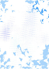 An abstract transparent psychedelic wavy liquid splatter design element overlay.