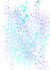 An abstract transparent psychedelic wavy liquid splatter design element overlay.