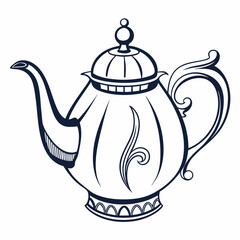 teapot isolated on white background