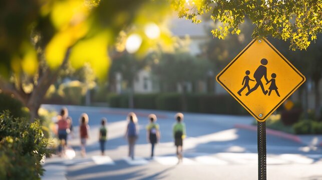 School Crossing Safety: Children Walking Home