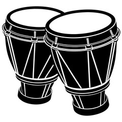 drum, music, djembe, percussion, instrument, isolated, bongo, musical, wood, traditional, sound, drums, beat, ethnic, culture, rhythm, leather, white, art, object, conga, equipment, indigenous, folk, 