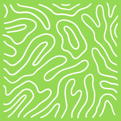 Abstract lines on a green background