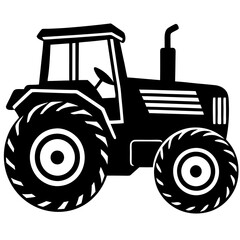 tractor isolated on white