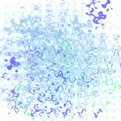 Fototapeta premium An abstract transparent psychedelic wavy liquid splatter design element overlay.