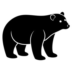 silhouette of a bear