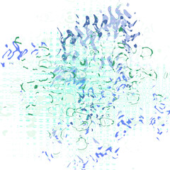 An abstract transparent psychedelic wavy liquid splatter design element overlay.