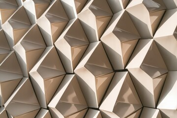 Interlocking Hexagonal Prisms in a Play of Light and Shadow