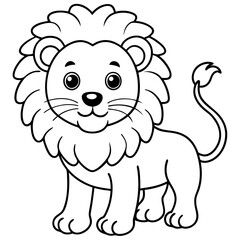 illustration of cartoon lion