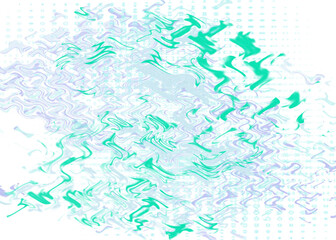 An abstract transparent psychedelic wavy liquid splatter design element overlay.