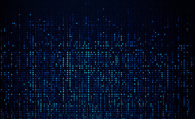 Digital technology background. Digital data dots bllue pattern pixel background 
