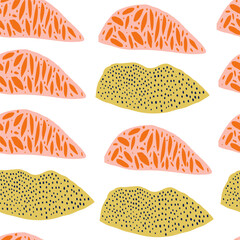 Abstract mountain pattern featuring dotted and textured designs on a white background. A modern, minimalistic vector perfect for fabric, wallpaper, branding, or creative projects. Vector illustration