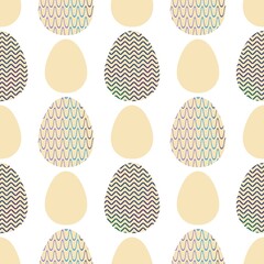 Easter seamless pattern with eggs for wallpaper and fabrics and textiles