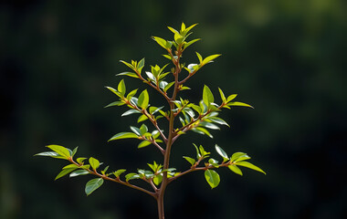 Growth tree young plant Natural green background
