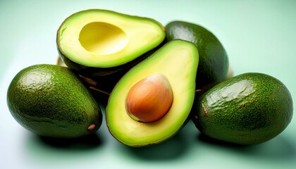 Ripe avocados, ready to eat.  Healthy and delicious!