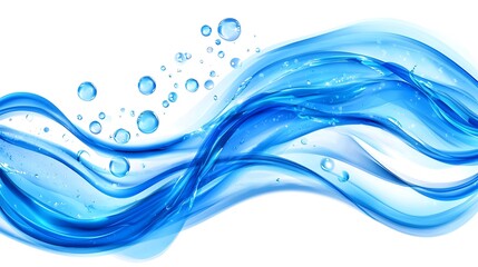 Blue water wave ocean concept abstract vector background