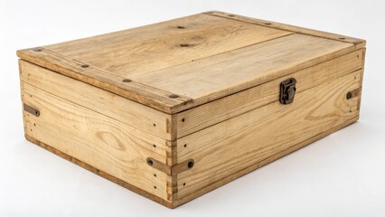 Wooden Box, Light Wood Storage Container