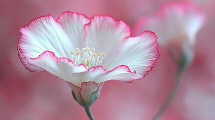Obraz premium Delicate Pink and White Flower Blossom