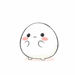 Obraz premium egg kawaii cute design love