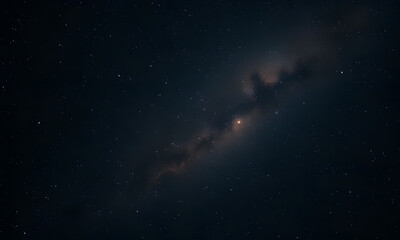 Obraz premium Cosmic nebula with red and blue hues amid stars. Suitable for astronomy, space, science, and celestial-themed designs and projects.